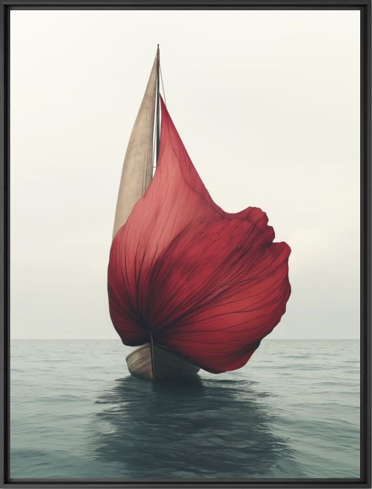 Crimson petal sail - Chris Lou - Photograph