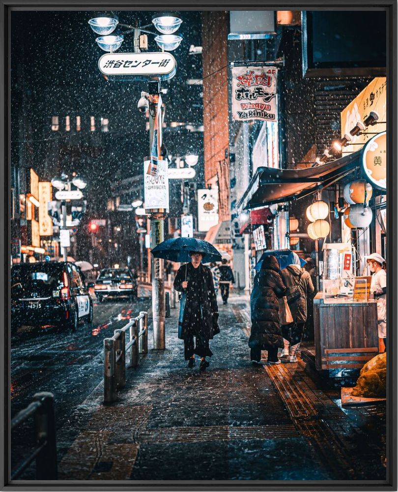 Snow storm in Shibuya - Christopher Snowman - Fotografie