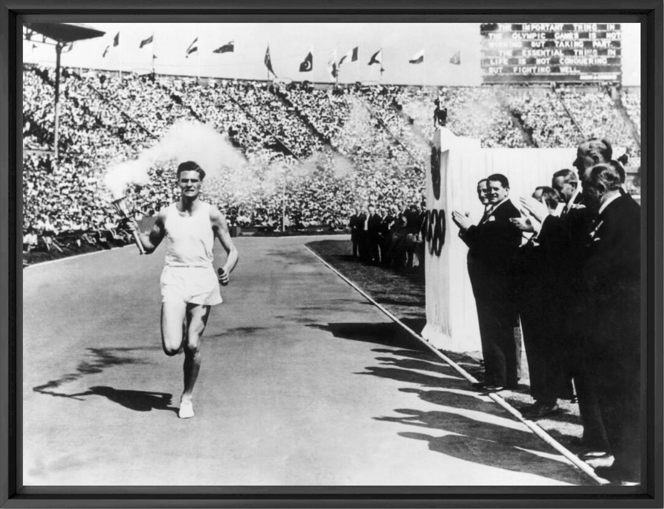 John Mark dernier porteur de la torche aux JO de Londres 1948 -  GAMMA RAPHO - Photographie