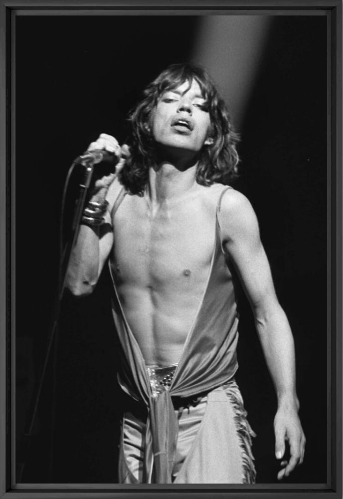 Mick Jagger sur sc&egrave;ne a Francfort en 1976 -  GAMMA RAPHO - Fotografia
