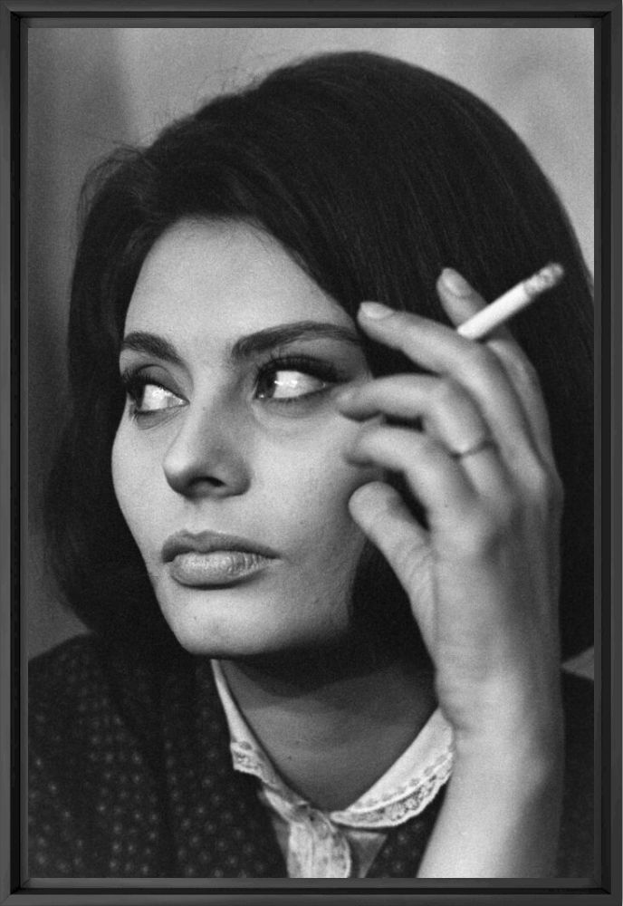 Portrait de Sophia Loren sur le tournage du film &lsquo;Le Couteau dans la plaie&rsquo; 1961 -  GAMMA RAPHO - Fotografia