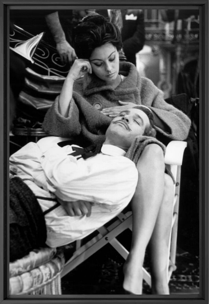 Sophia Loren et Paul Newman sur le tournage de "Lady" en 1965 -  GAMMA RAPHO - Photographie