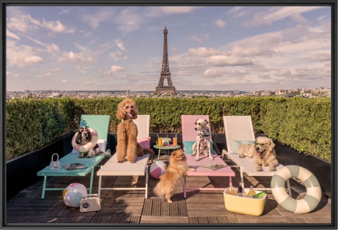 Terrasse sunbathers hotel Plaza Athenee - Gray Malin - Photographie