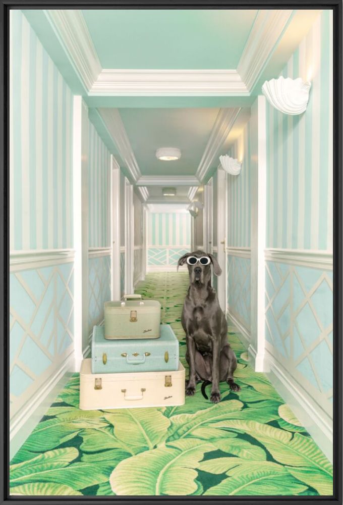 The blue hallway The Colony hotel - Gray Malin - Photographie