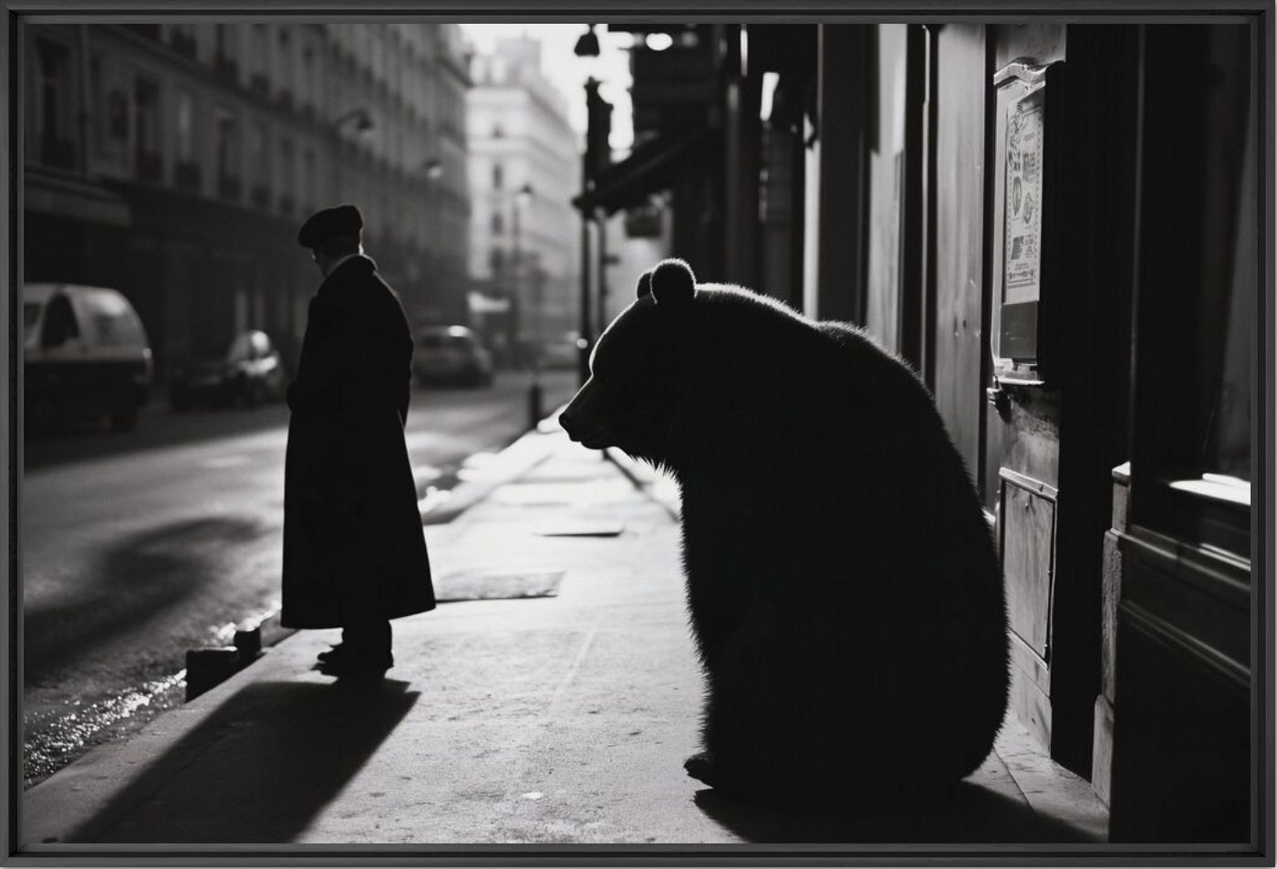Fotografie Waiting for the cab - Hernand  RIVERA - Bildermalerei