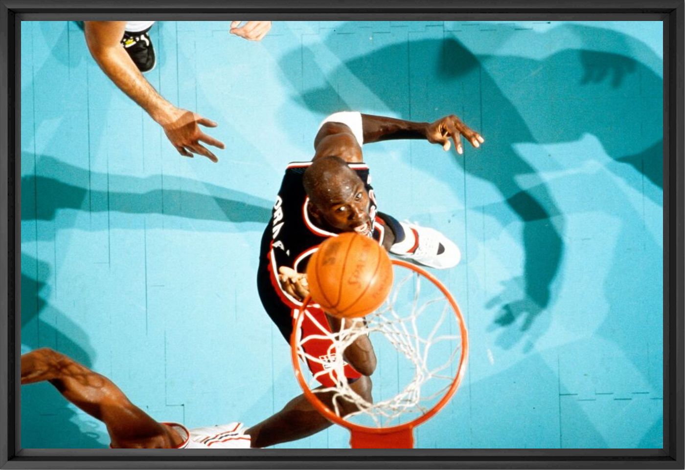 Dream team guard Michael Jordan in action against Puerto Rico 1992 - ICON SPORT  - Fotograf&iacute;a