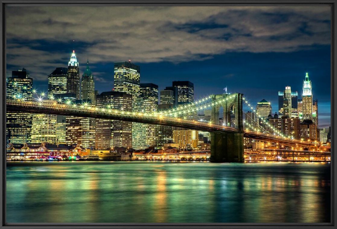 Brooklyn Bridge By Night - J&ouml;rg Wanderer - Fotograf&iacute;a