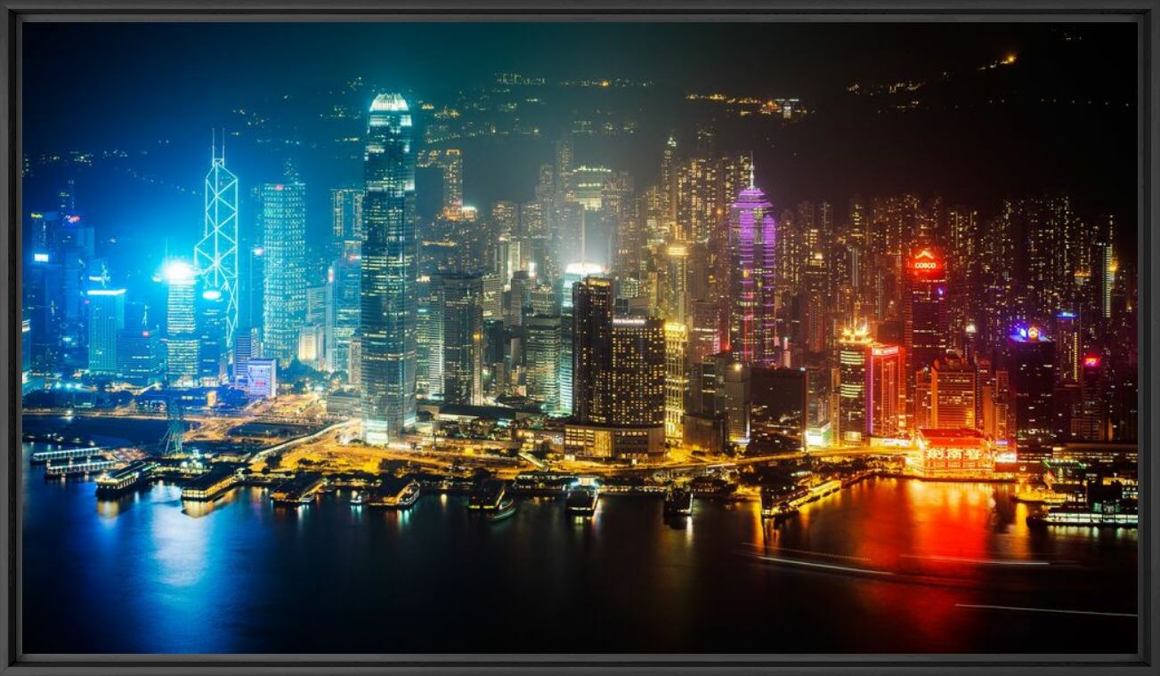 HONG KONG NIGHT SKYLINE I - J&ouml;rg Wanderer - Photographie