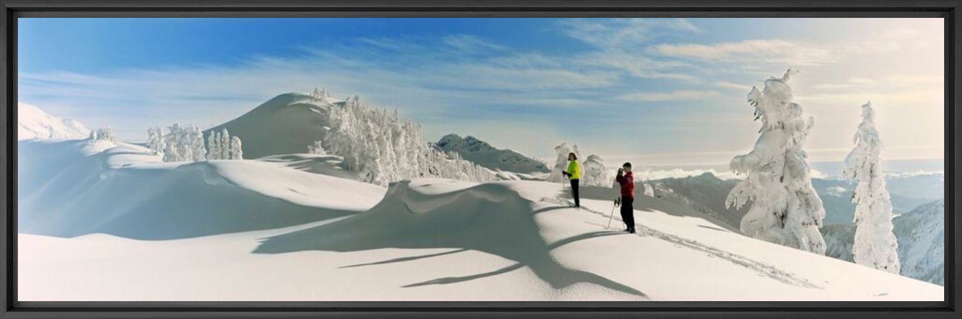 SKIERS AT ARTIST POINT 1966 -  KODAK COLORAMA DISPLAY COLLECTION - IRA SPRING - Photographie