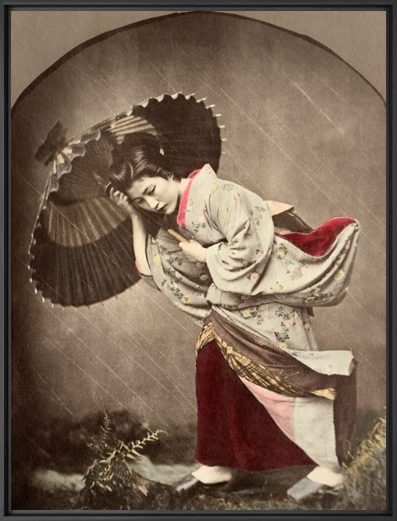 Japonaise sous l'orage - KUSAKABE KIMBEI - Fotografie