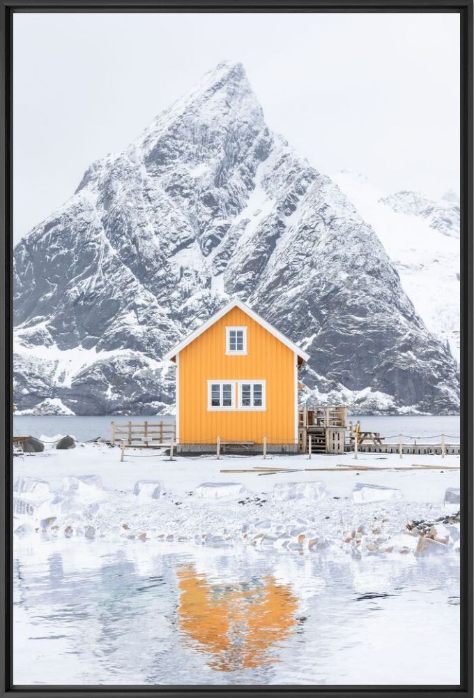 Maison jaune Reine Lofoten - Loic LAGARDE - Fotografia