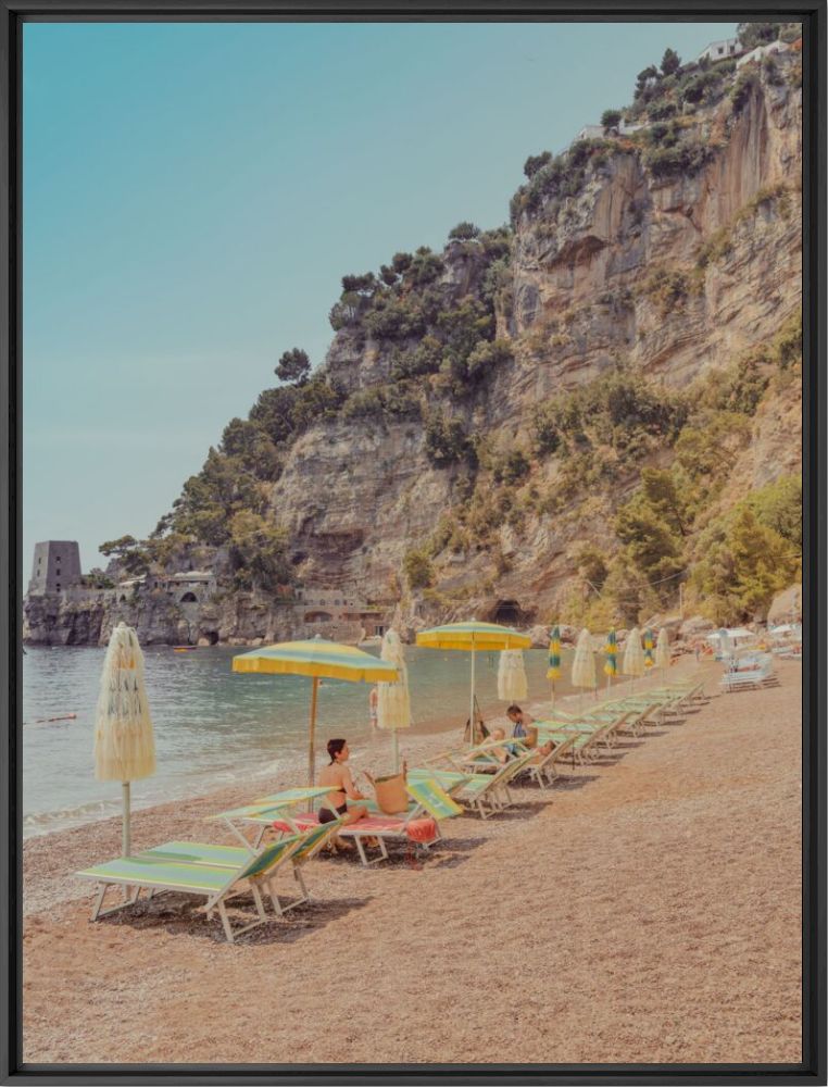 Amalfi Coast, Yellow Umbrella - LUDWIG FAVRE - Photograph
