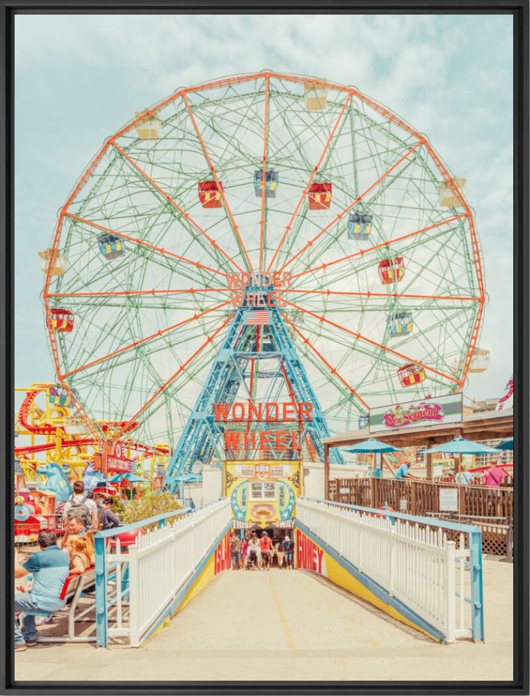 Coney Island, wonder wheel, Brooklyn - LUDWIG FAVRE - Photograph