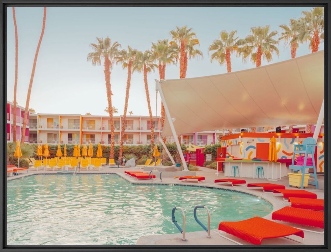 Palm springs joie de vivre empty pool - LUDWIG FAVRE - Photographie