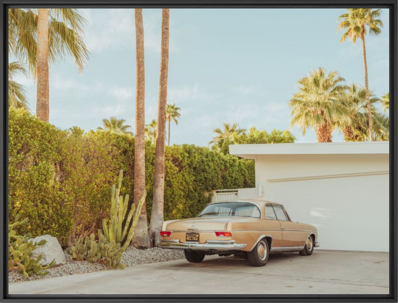 Palm springs parked mercedes - LUDWIG FAVRE - Photographie