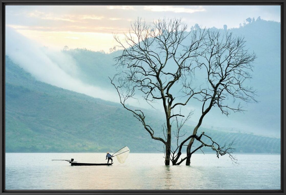 Fishing on nam ka lake - LY HOANG  LONG - Photographie