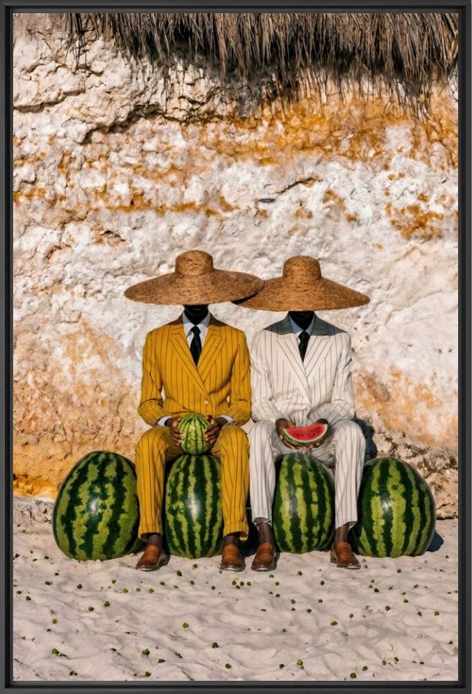 Two men watermelon - Marifer Ruiz - Photographie