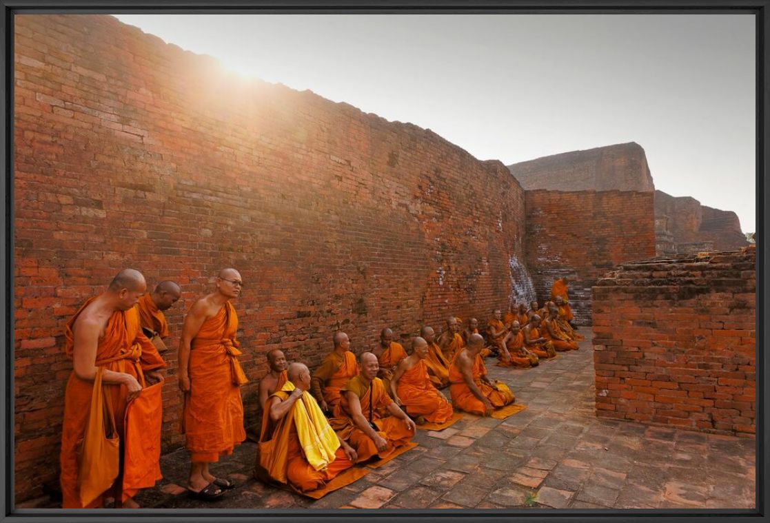 Moines Bouddhistes Nalanda Inde - MATTHIEU RICARD - Fotografie