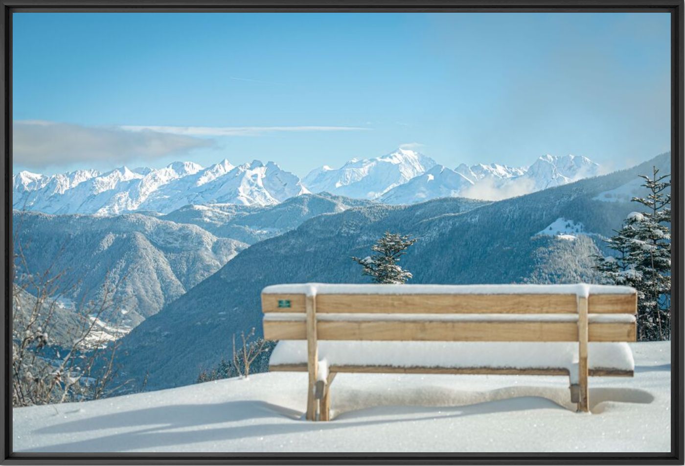 Panorama blanc, Aravis et Mont Blanc - Maxime BORREDA - Photographie