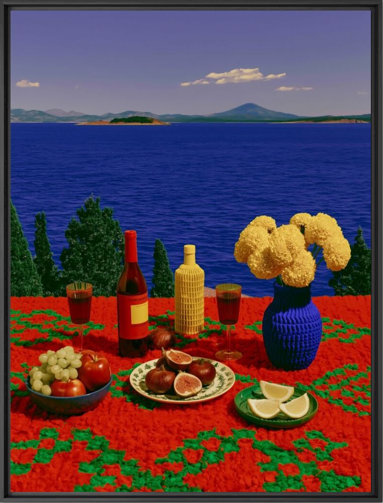 Lunch at the edge of blue - Patricia Geagea - Photographie