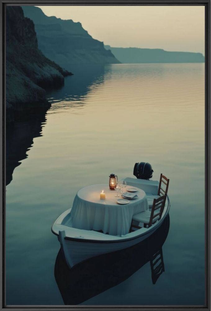 Blue boat dinner - Tina  Marinaki - Photograph