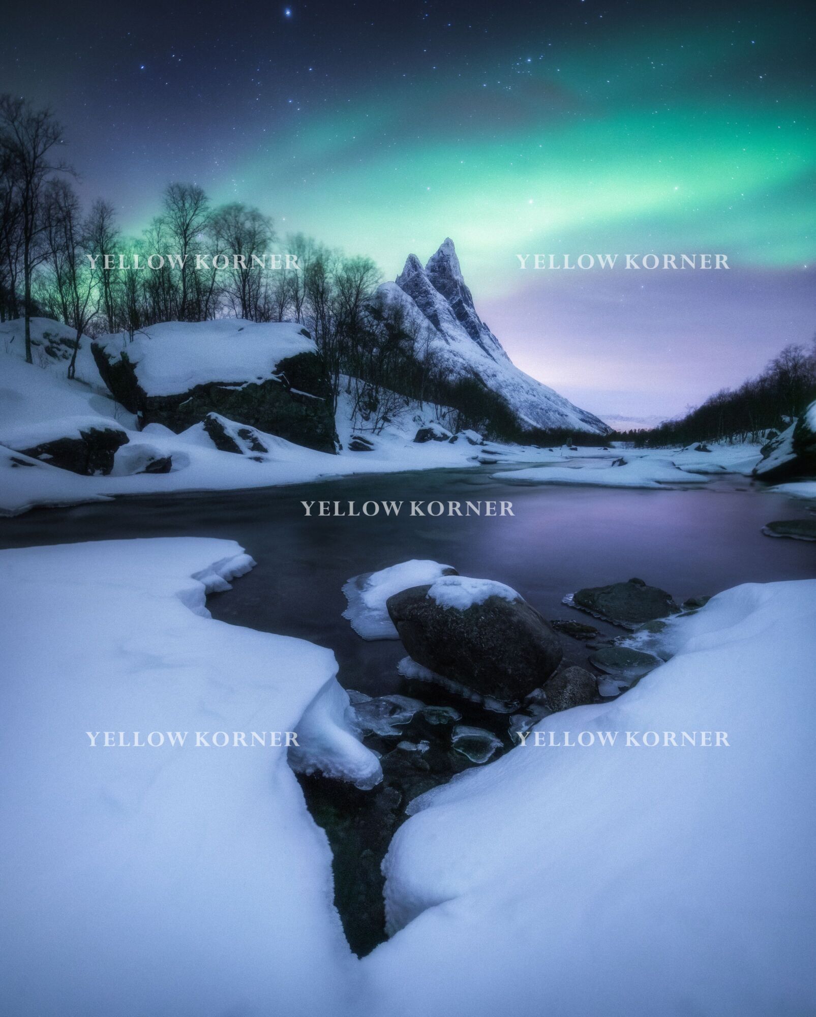 Aurora flow, Hiver, Kelvin YUEN · Photographies d'art · YellowKorner