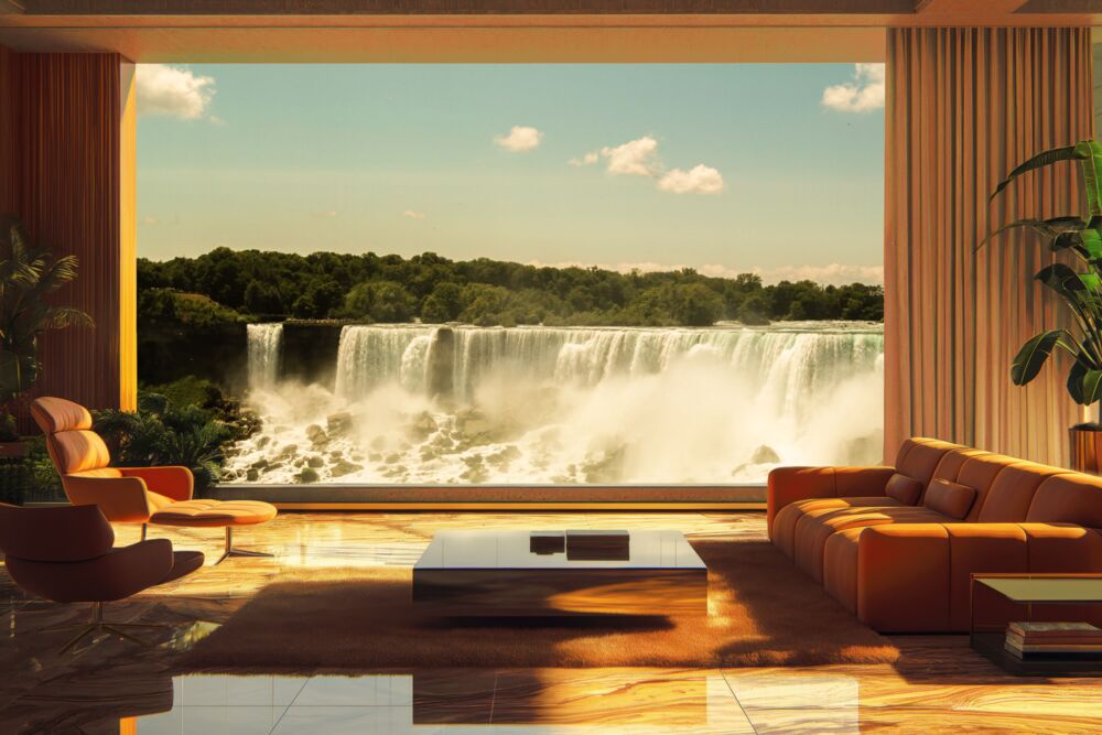 Waterfall serenity lounge