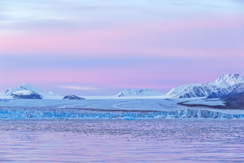 Pastel glacier