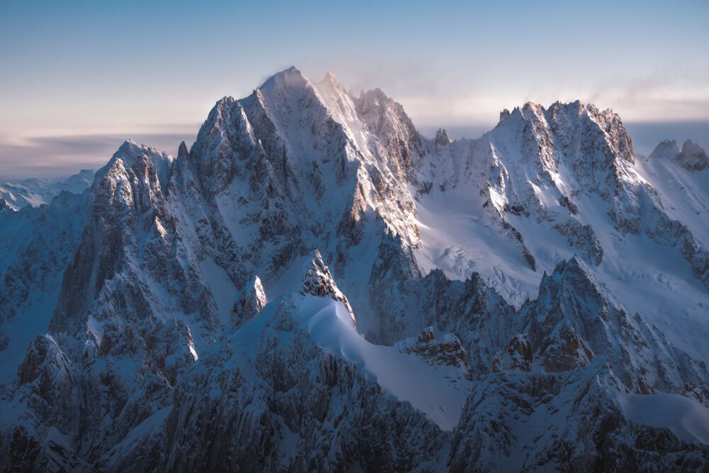 L&rsquo;aiguille verte et les Drus
