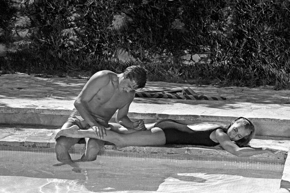 Romy Schneider and Alain Delon, The Swimming Pool, 1968