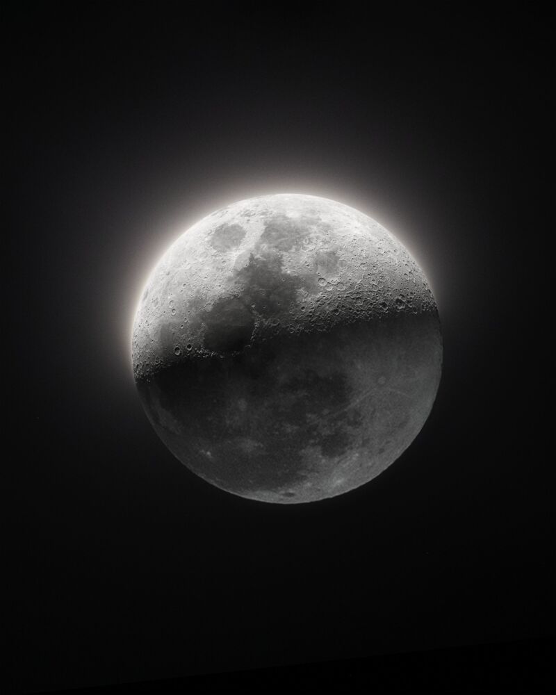 Shadow on the moon