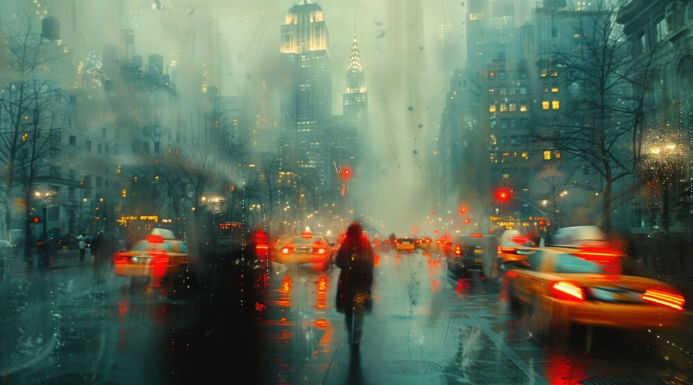 Walking down the street