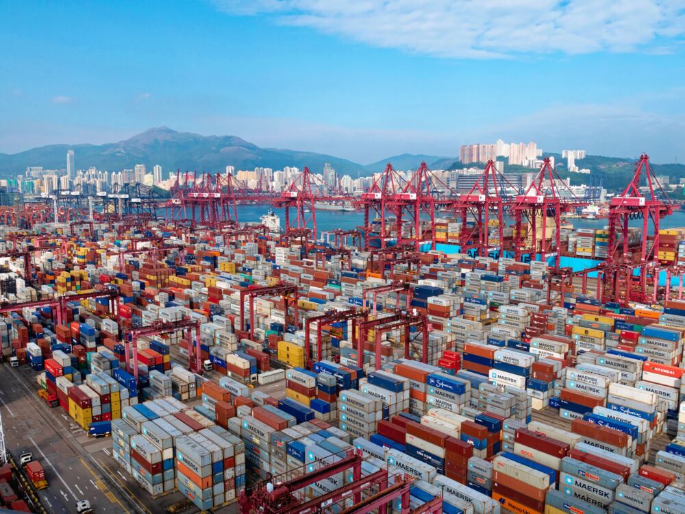 Conteneurs &agrave; Hong Kong