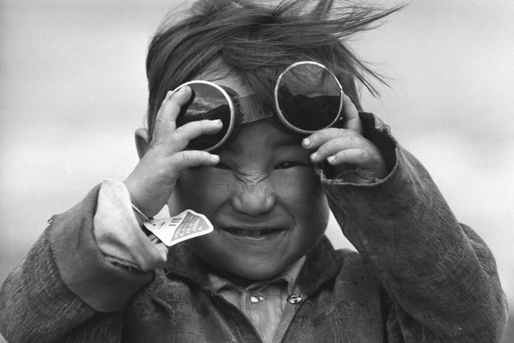 Portrait d'un petit Tib&eacute;tain 1980