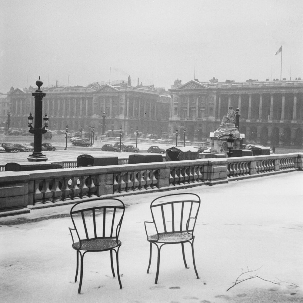 Neige &agrave; Paris