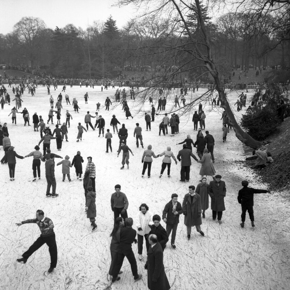 Patinoire sur le lac Daumesnil
