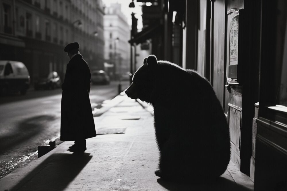 Waiting for the cab