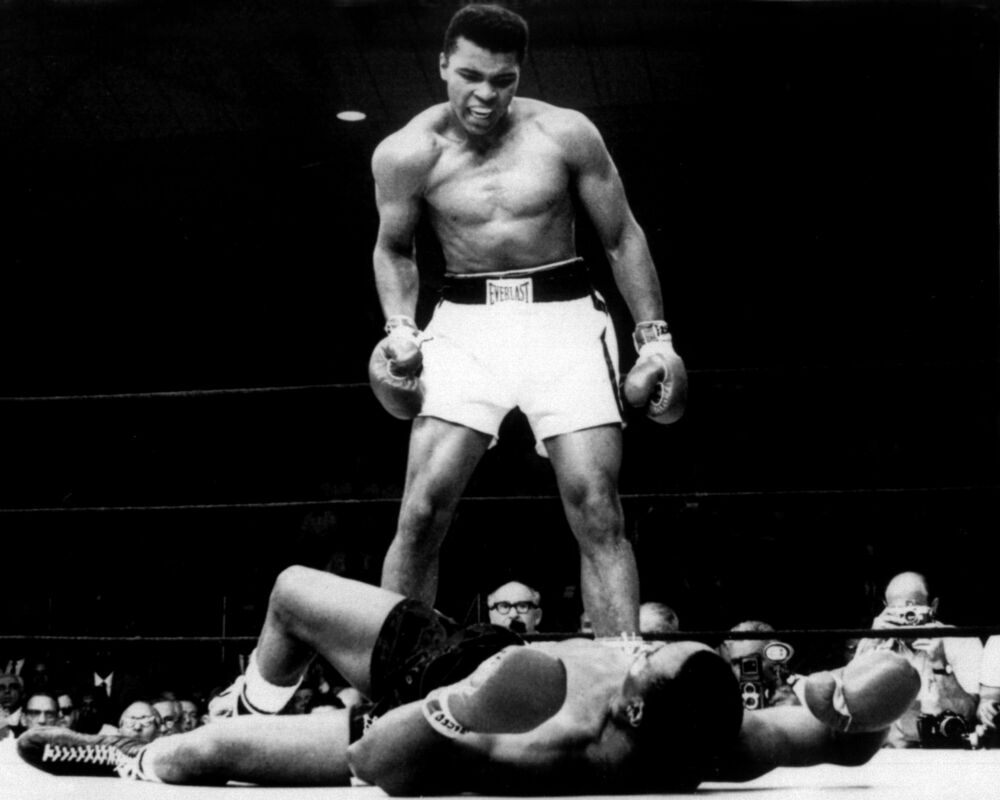 Mohamed Ali et Sonny Liston match de boxe Miami 1964