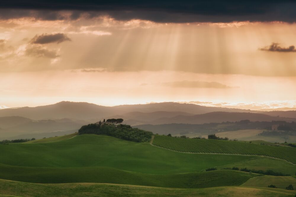 Rain over tuscany