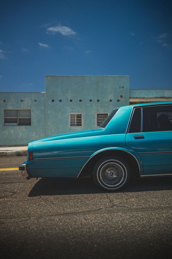 Blue 80 chevrolet caprice lowrider wisconsin st