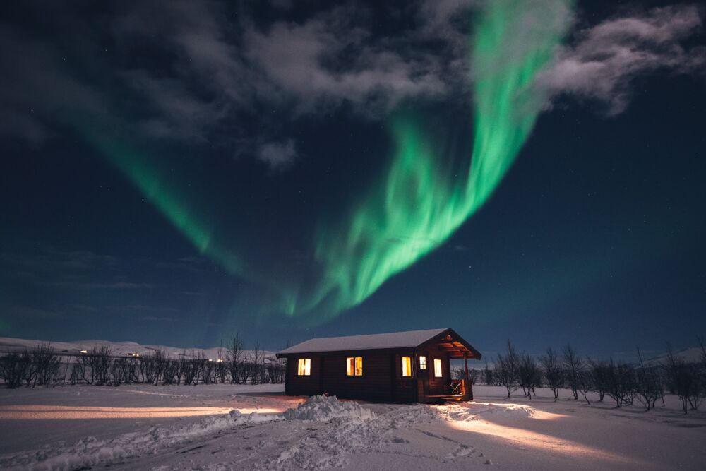 Under northern lights