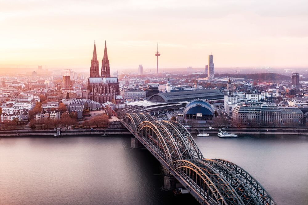 Cologne sunset 1