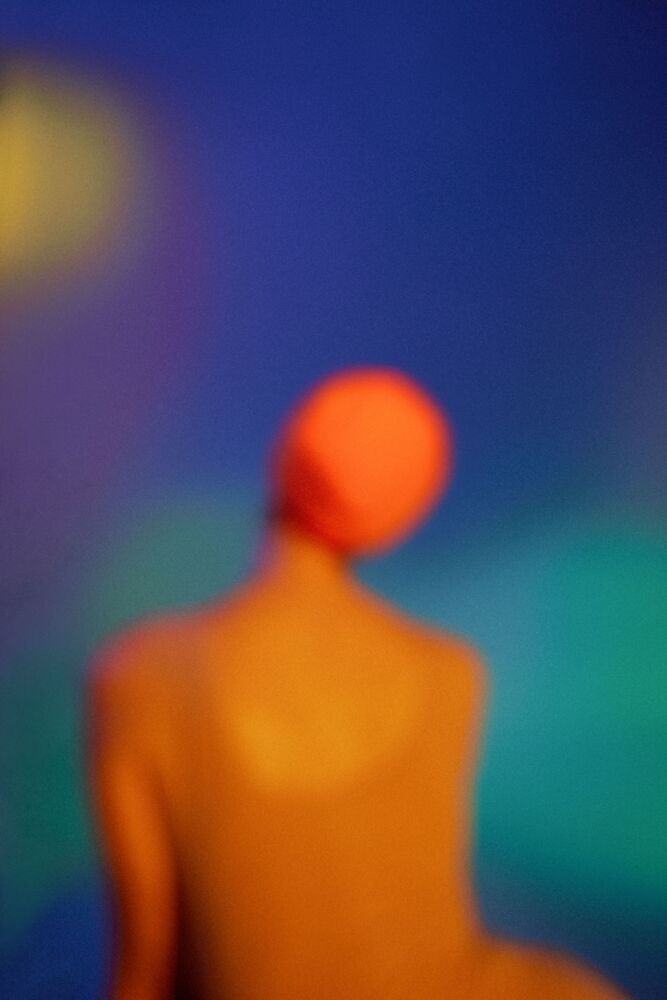 Nymph in cobalt