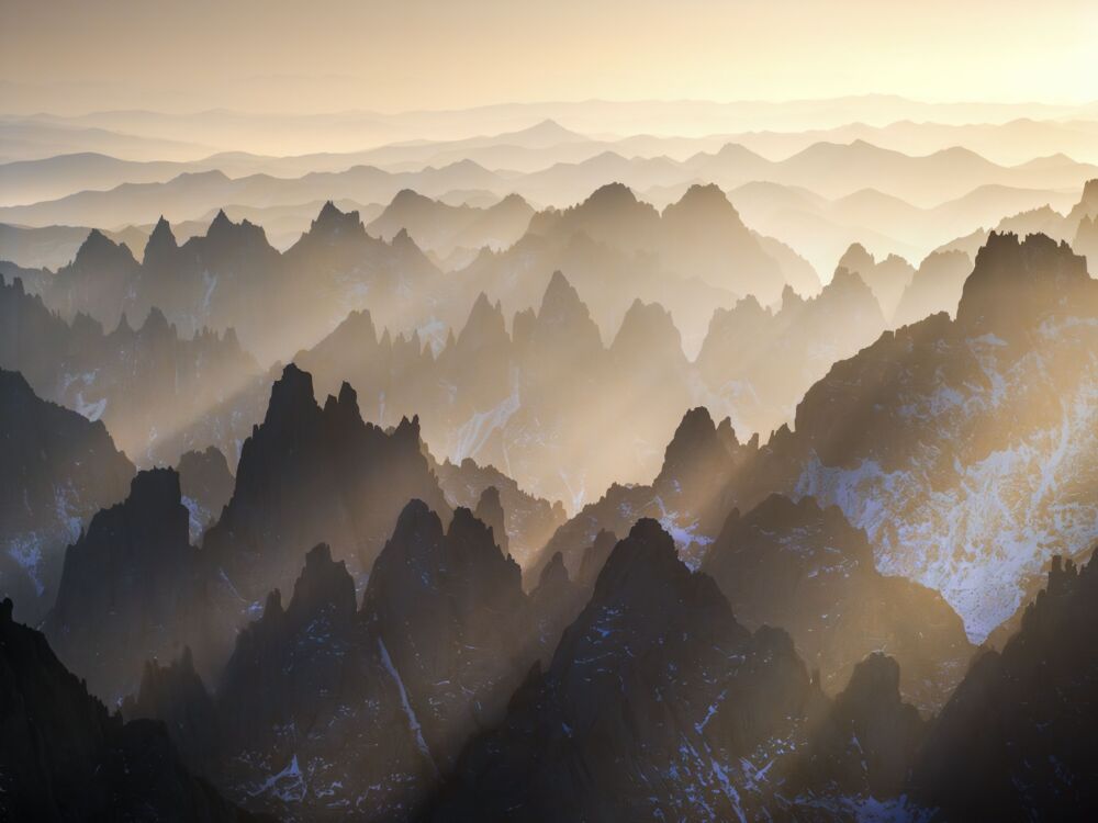Misty peaks