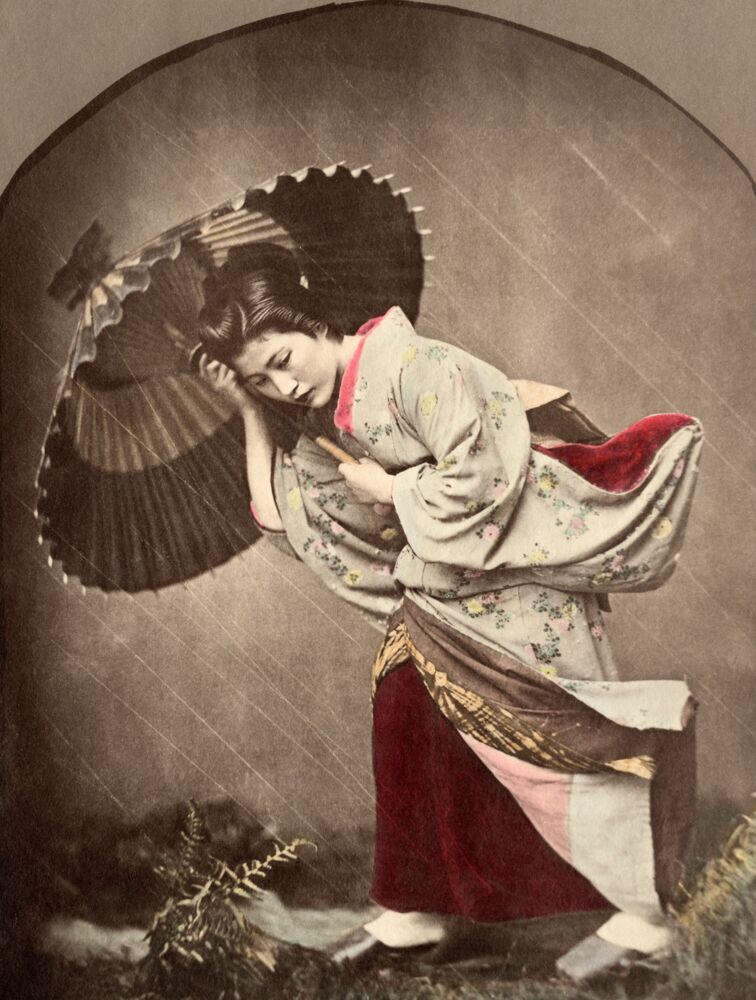Japonaise sous l'orage