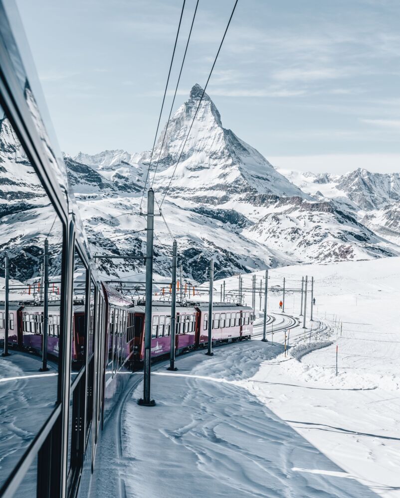 Between the slopes