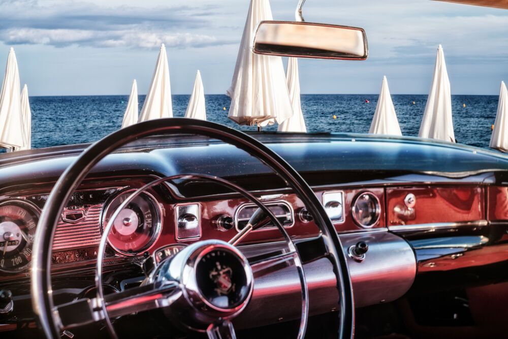 The beach in my buick