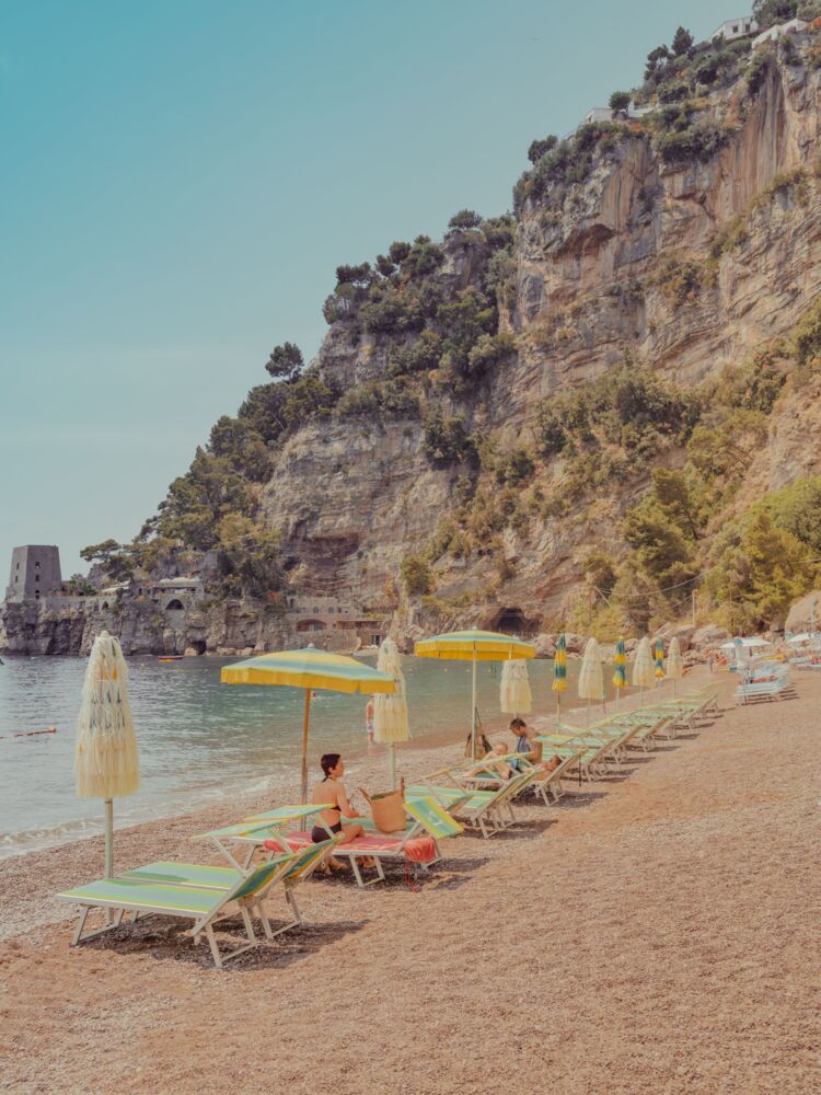 Amalfi Coast, Yellow Umbrella
