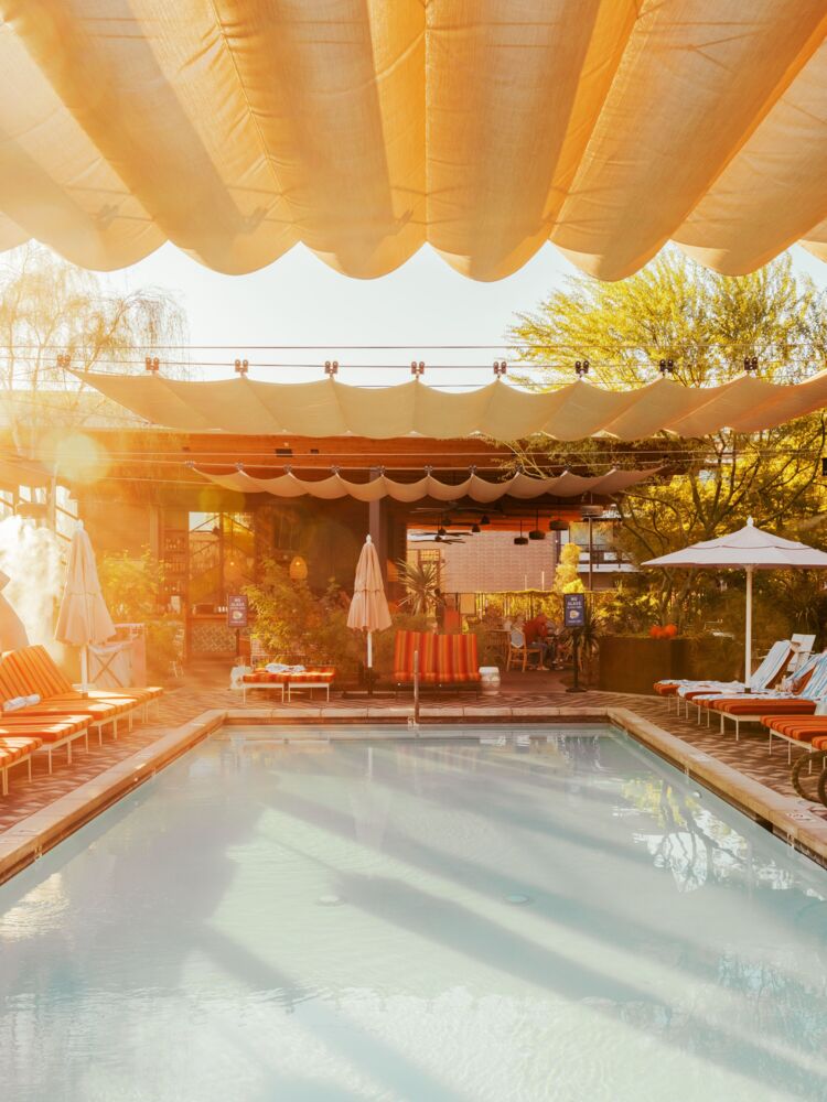 Phoenix pool sunset 1