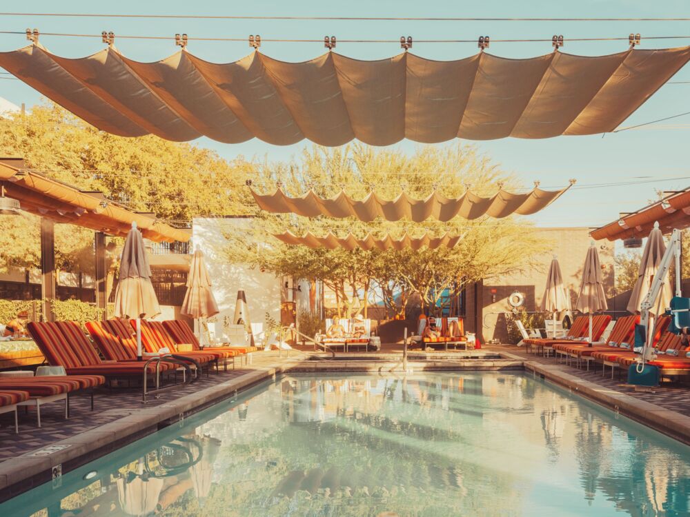 Phoenix pool sunset 2